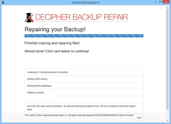 Decipher Backup Repair(备份修复工具)