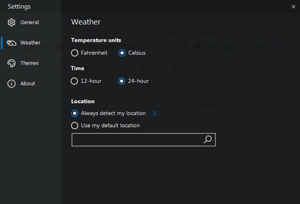 Weather Bar