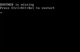 win7出现bootmgr is missing如何解决