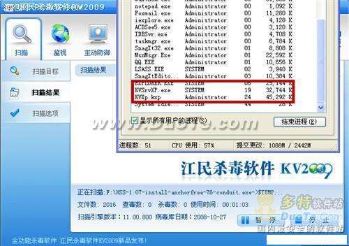 杀毒不如主动防御 江民杀毒KV2009评测