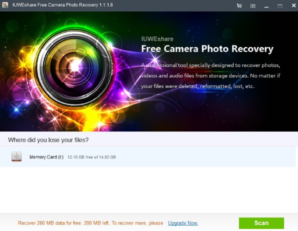 IUWEshare Free Camera Photo Recovery