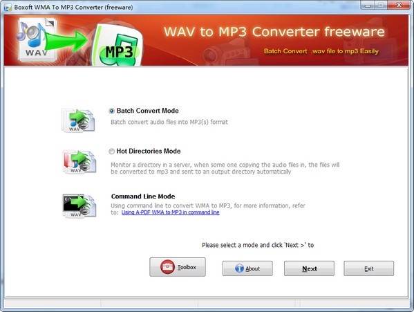 Boxoft WMA to MP3 Converter(WMA到MP3转换工具)