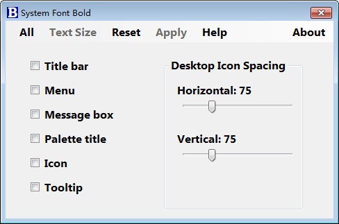 System Font Bold(系统字体设置软件)