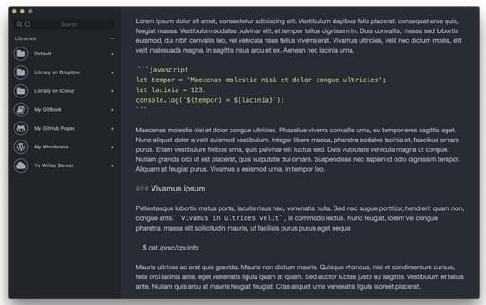 Yu Writer(markdown编辑器)