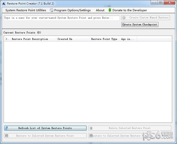 Restore Point Creator(系统还原软件)