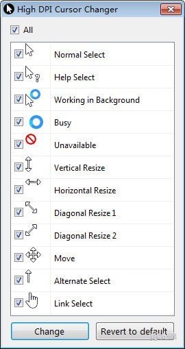 High DPI Cursor Changer