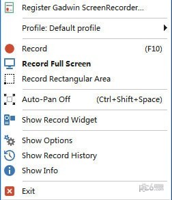 Gadwin ScreenRecorder(屏幕录像软件)