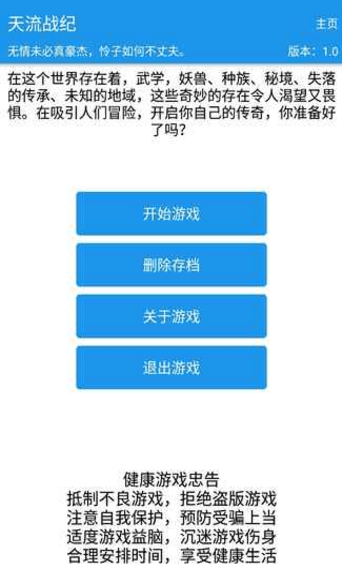 天流战纪 天流战纪