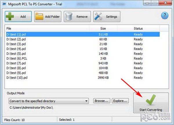 Mgosoft PCL To PS Converter(PCL转PS工具)