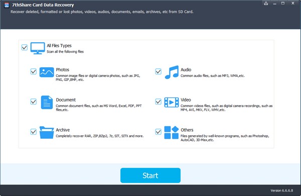 7thShare Card Data Recovery(内存卡数据恢复软件)