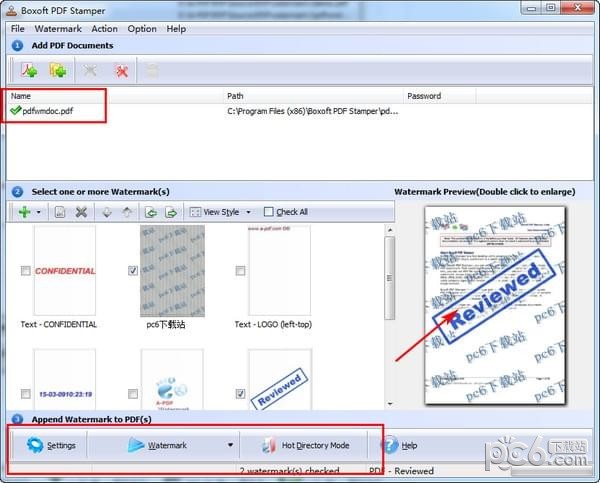 Boxoft PDF Stamper(PDF加水印工具)