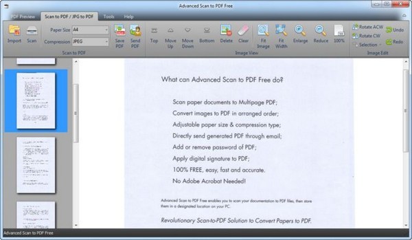 Advanced Scan to PDF Free(PDF格式转换工具)