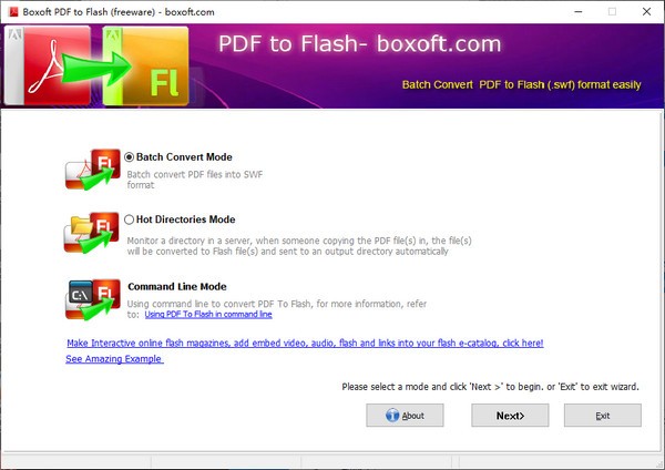 Boxoft PDF to Flash(PDF转FLASH工具)