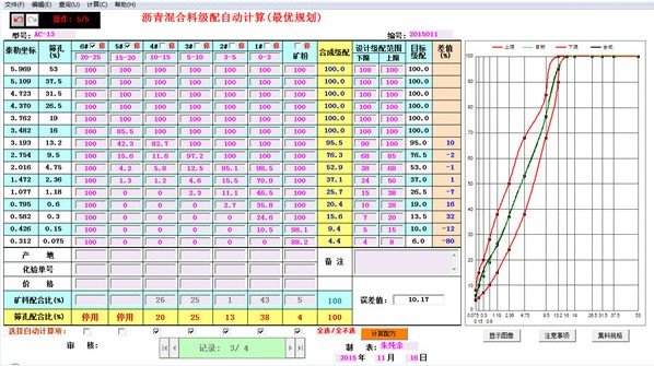 沥青级配自动计算